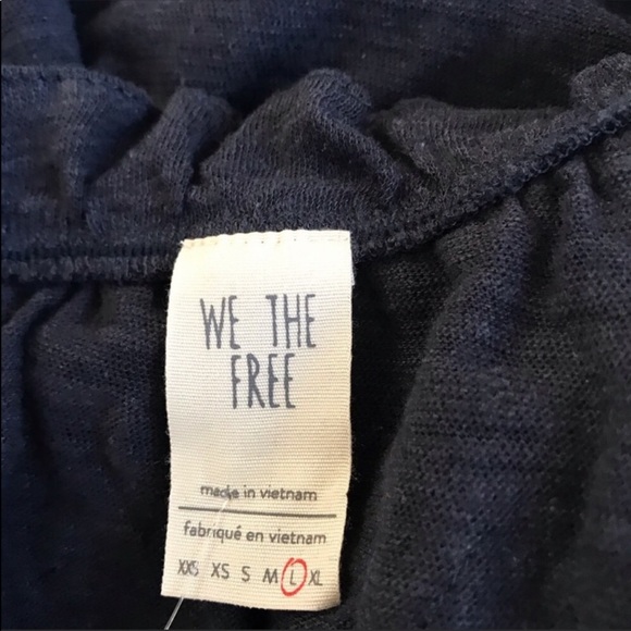 NWT Free People love life bubble top navy - Picture 4 of 6